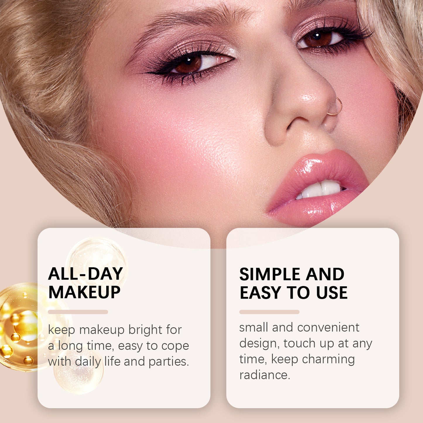 Natural Lightweight Matte Repair Highlight Multifunctional Face Blusher