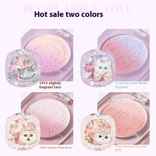 Two-tone Gradient Natural Brightening Matte Repair Blusher Plate