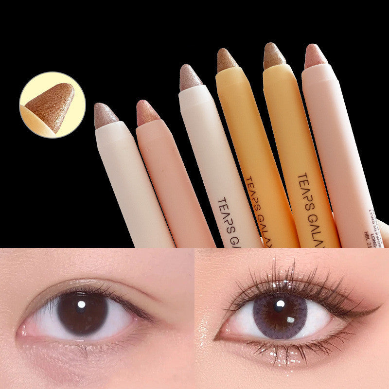 Eye Shadow Stick Pearlescent Brighten Skin Tone Anti-sweat Not Smudge Student Girl