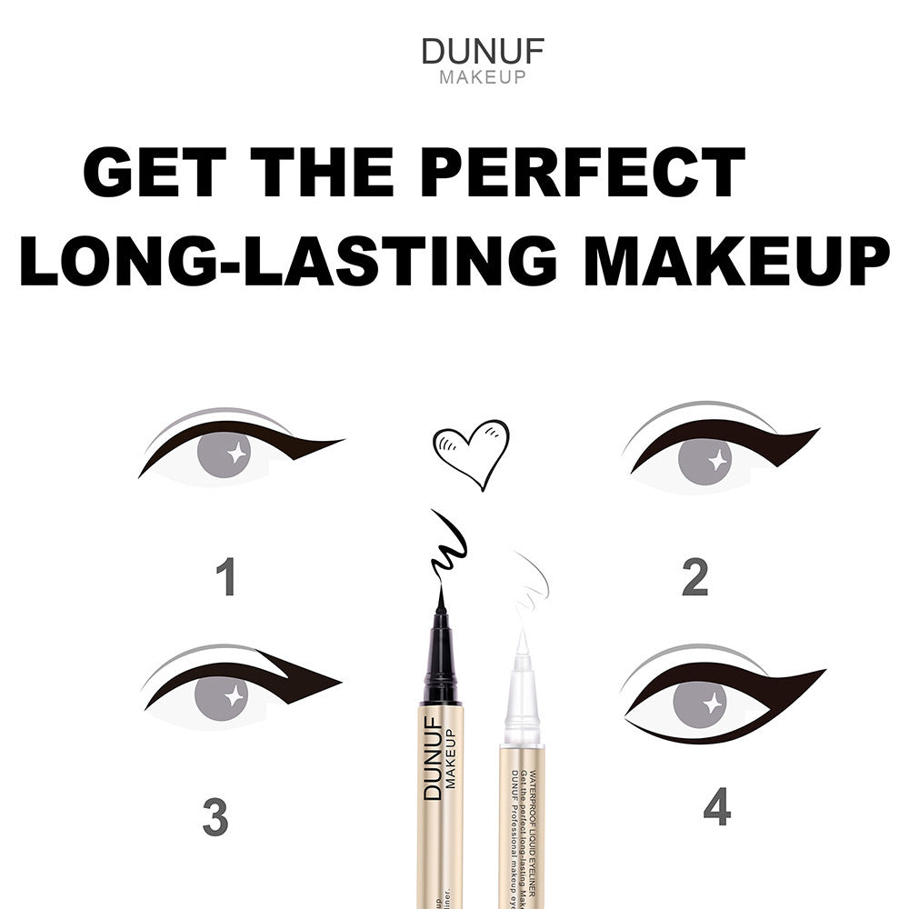 Simple And Smudge-free Long-lasting Double-ended Eyeliner