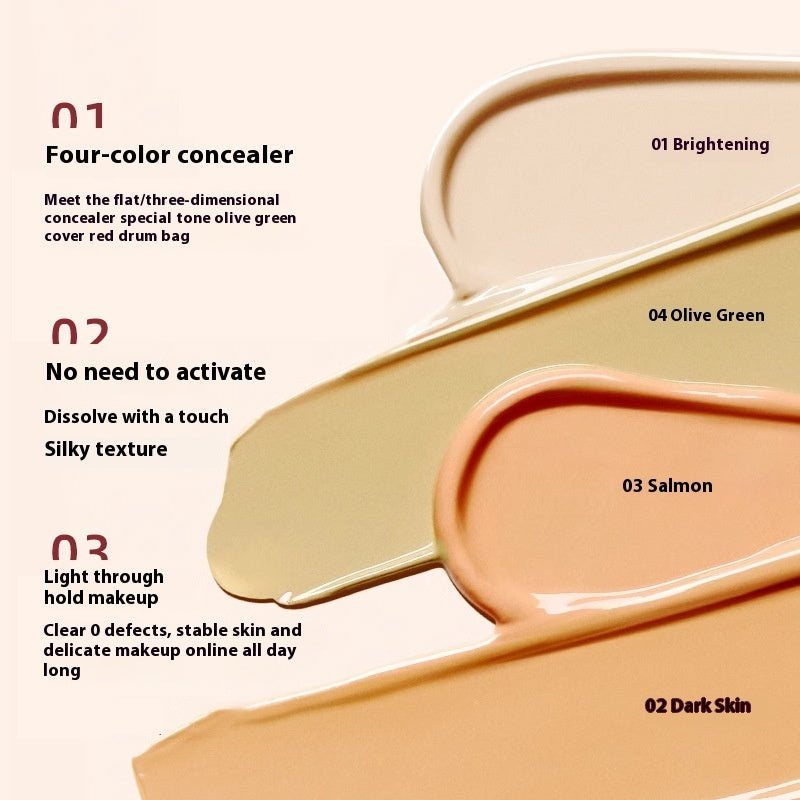 Cloud Soft Light Four Color Concealer Tray Clear To Take Paste