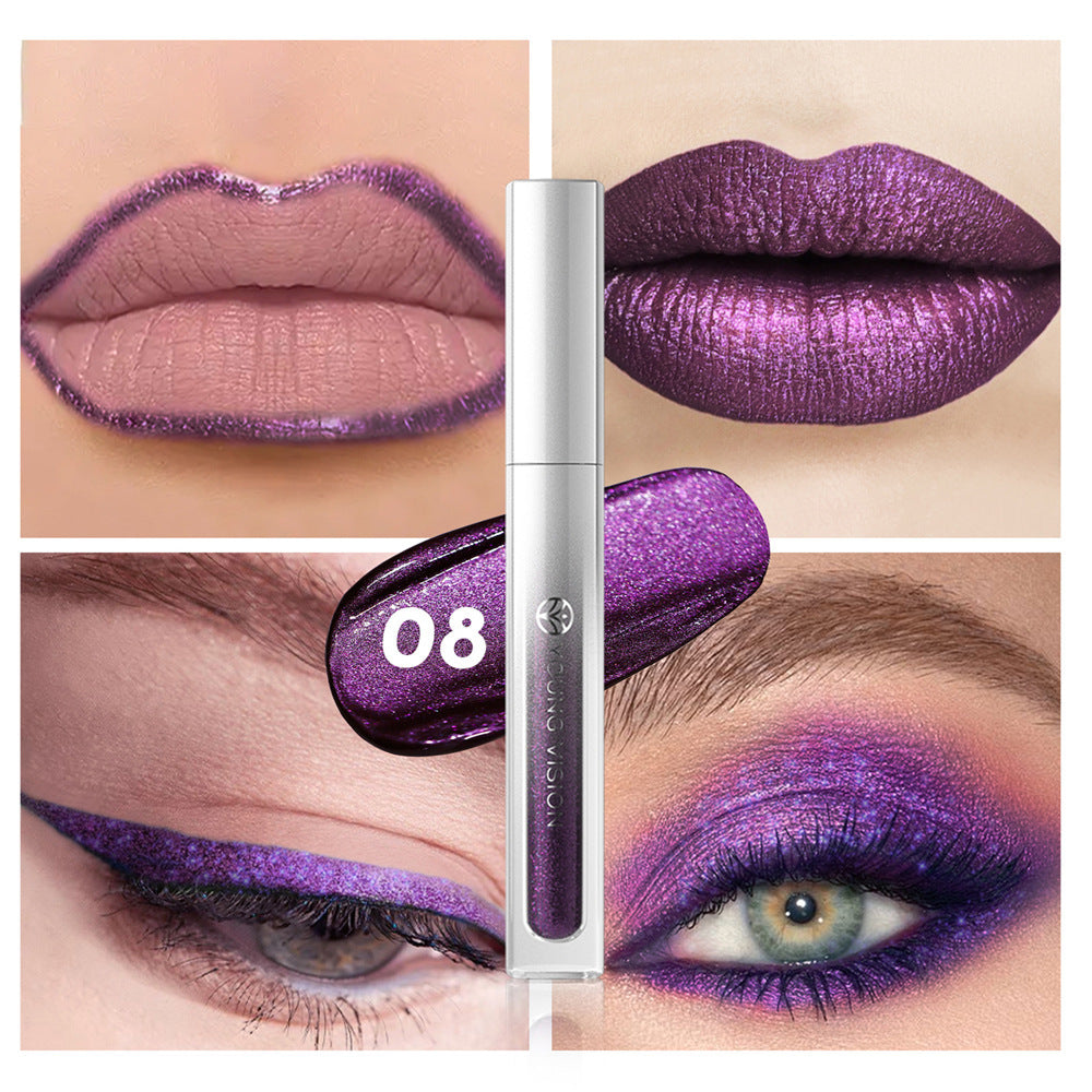 8 Colors  Lip Gloss Not Easy To Stick Cup Eye Shadow