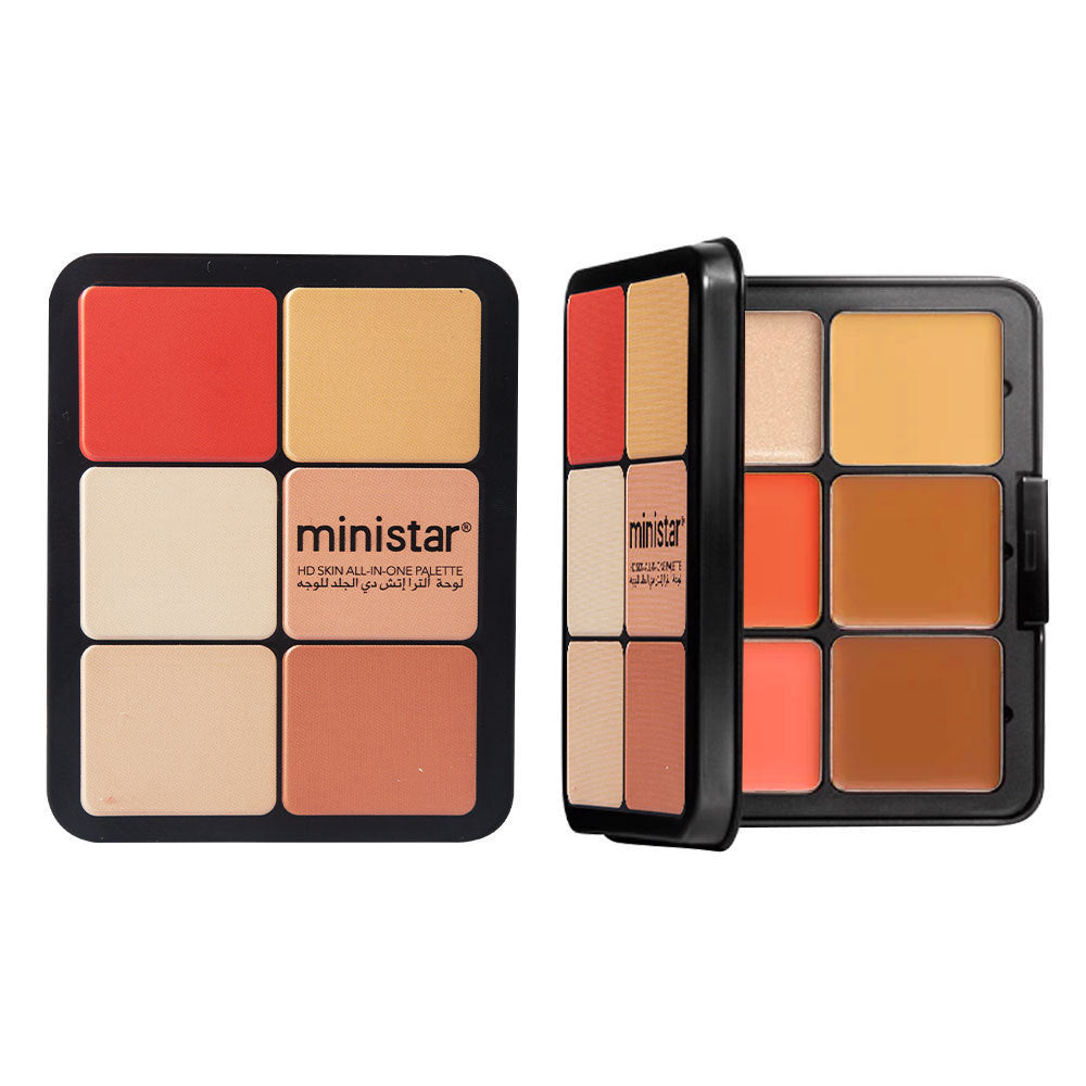 Skin Color Multicolor Rouge Compact Concealer Plate