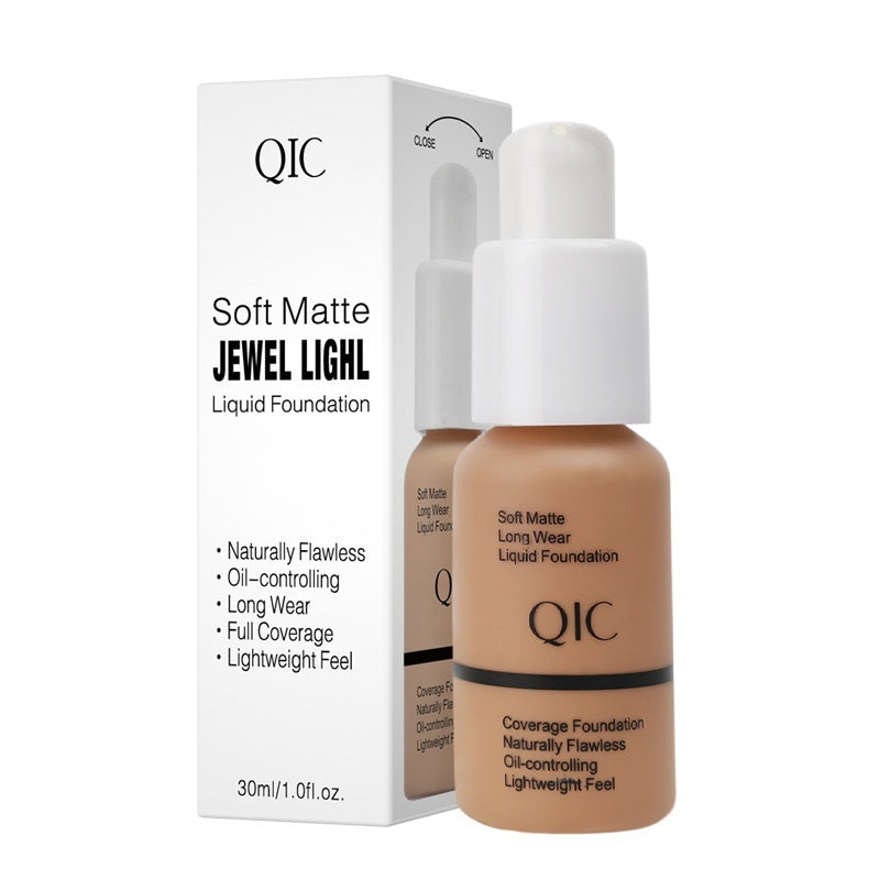 Concealer Smear-proof Makeup Waterproof Invisible Pore Liquid Foundation