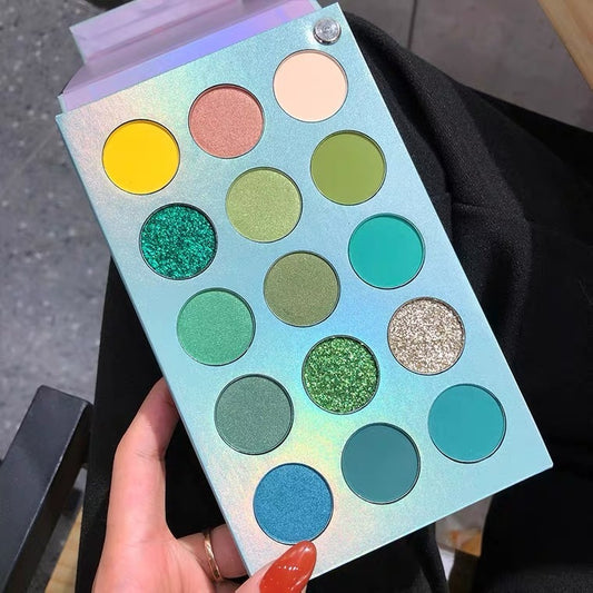 Sixty-color Rotating Eyeshadow Palette Pearly Matte Glitter Easy To Color