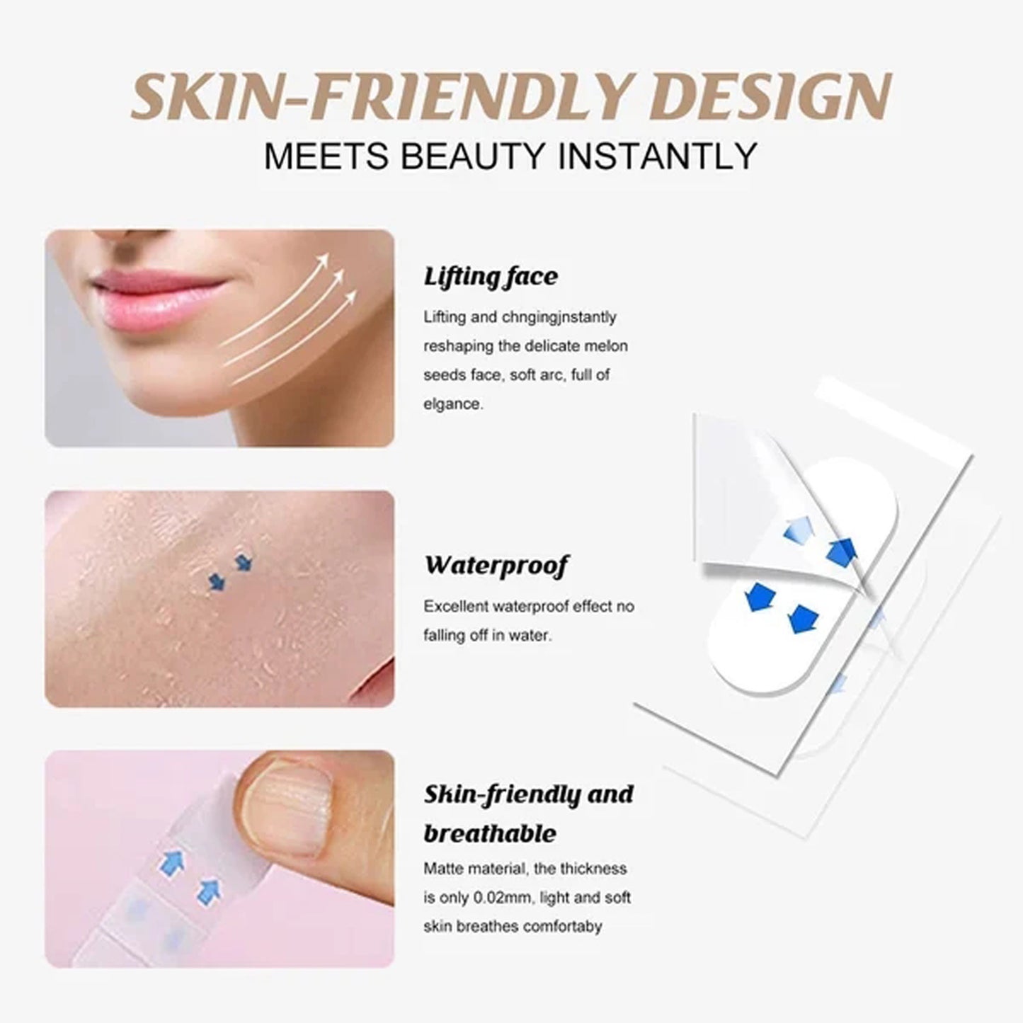 Facial Invisible Lifting Patch Lifting And Tightening V-line Strap Face Pasters