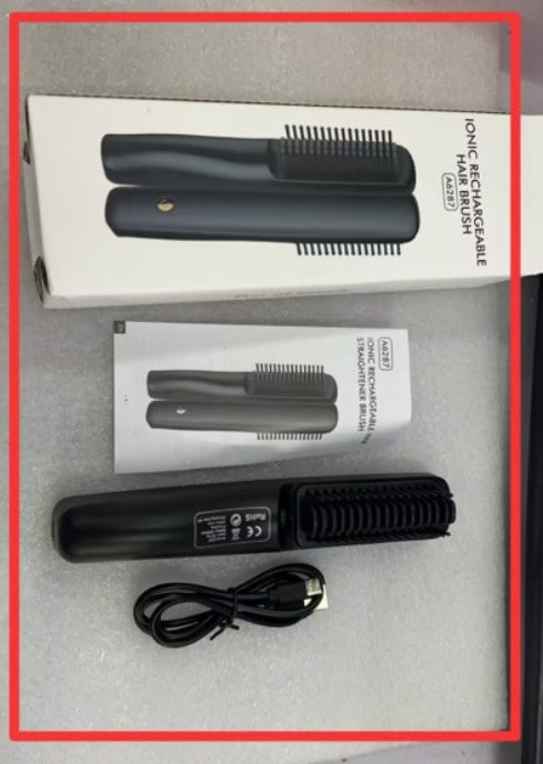 Wireless Charging Anion Straight Comb Usb Charging For Curling Or Straightening