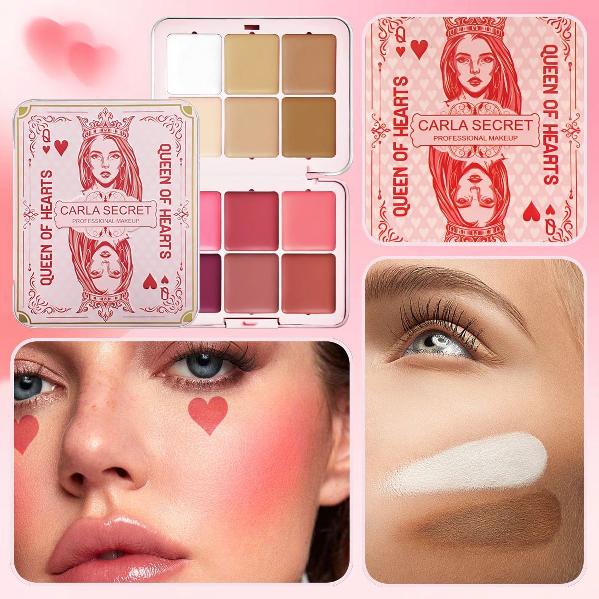 12 Color Iron Box Rouge Natural Matte Blusher
