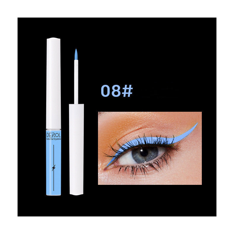 Quick Drying Water-soluble Color Luminous UV Eyeliner Liquid Pen