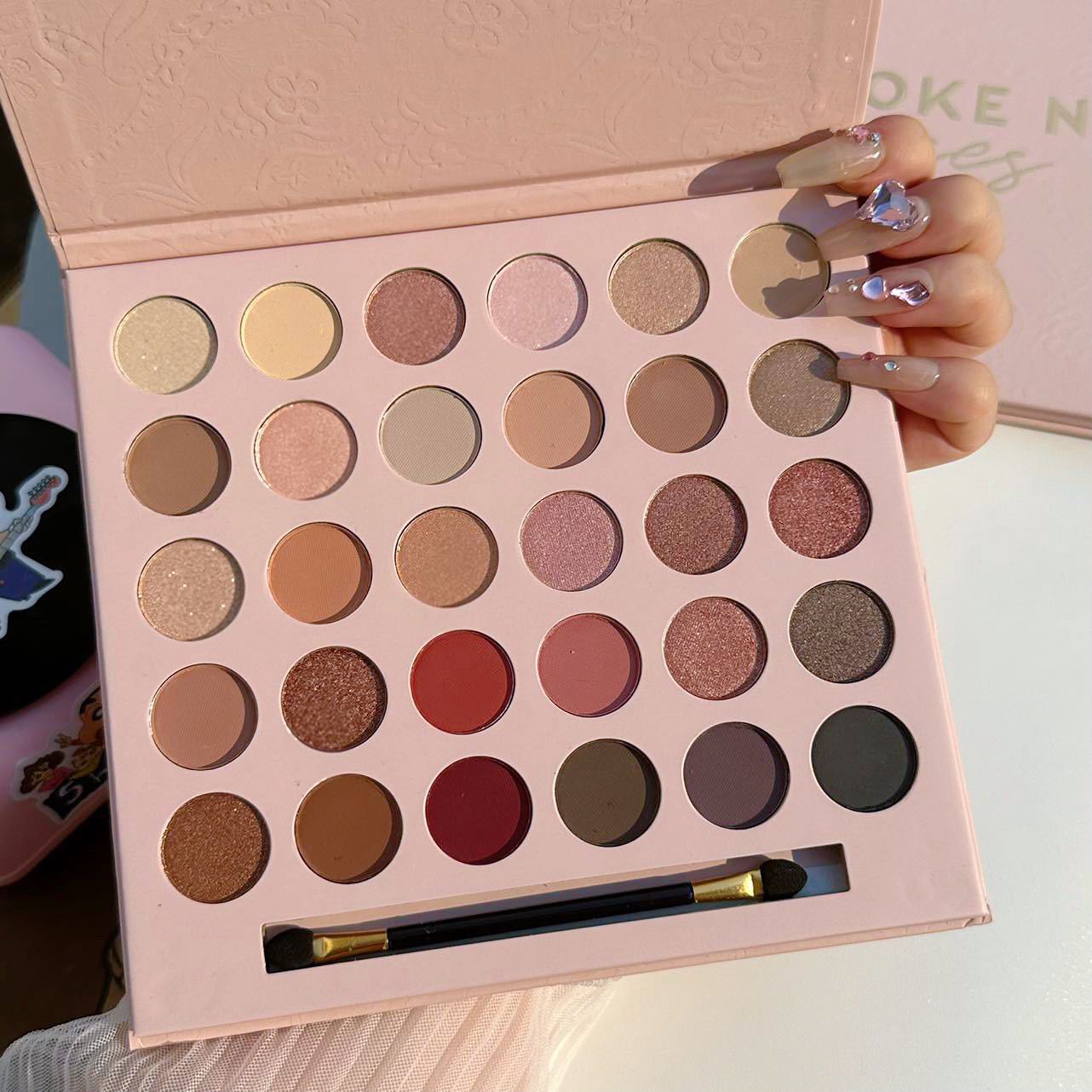 Champagne Rose Brown 30 Colors Eye Shadow Plate