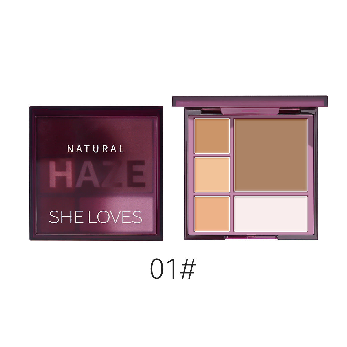 Five Color Contouring Palette Waterproof Concealer Matte Nose Shadow