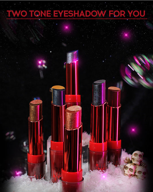 Two-color Pearlescent Eye Shadow Stick Suit Gradient Thin And Glittering