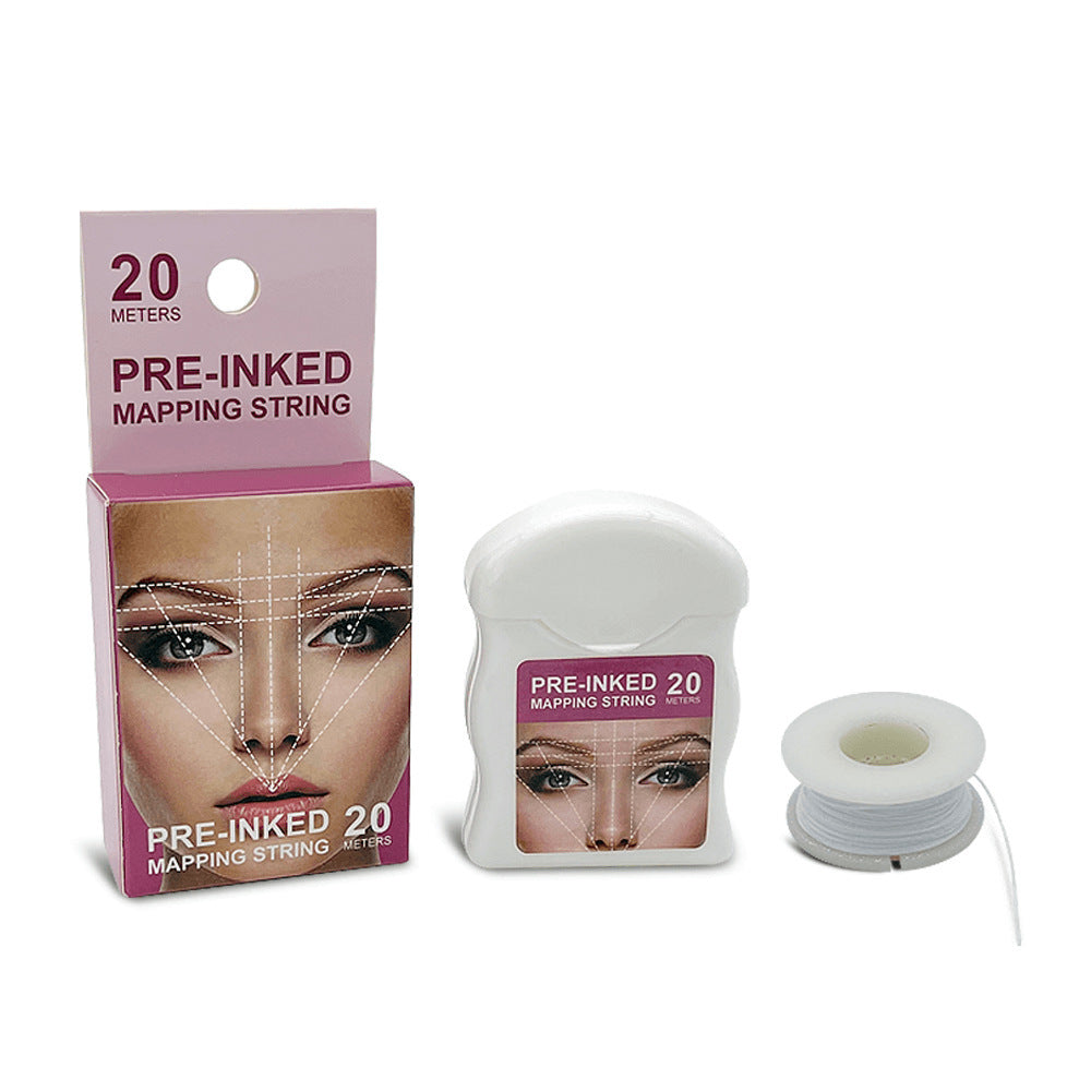 Ink Mapping Line Box Tattoo Eyebrow Design Measurement Symmetry