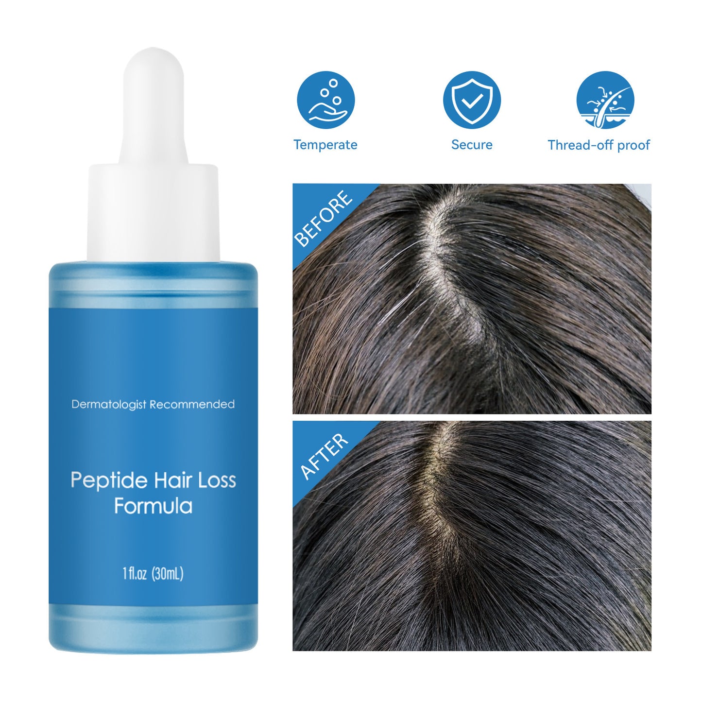 Non-labeled Blue Copper Peptide Hair Care Dense Hair Nourishing
