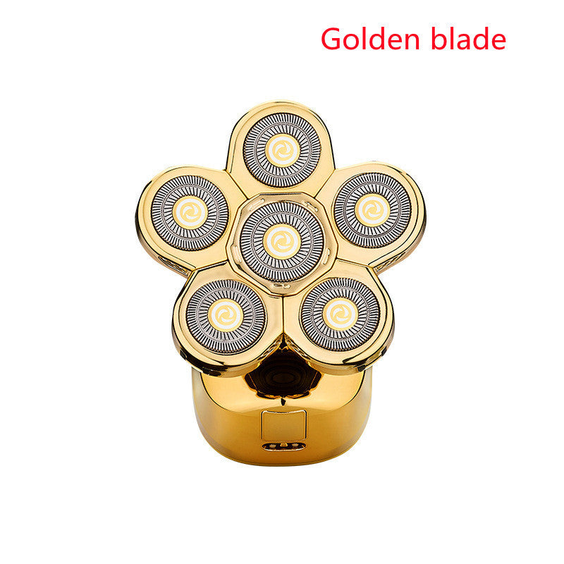 Cross-Border New Men's Multi-Function Razor Electric Six-in-one Six-Blade Electric Razor Eyebrow Trimming Set