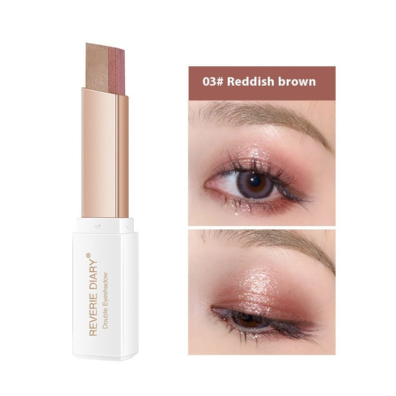 Shake Rotary Velvet Gradient Two-color Eye Shadow Stick