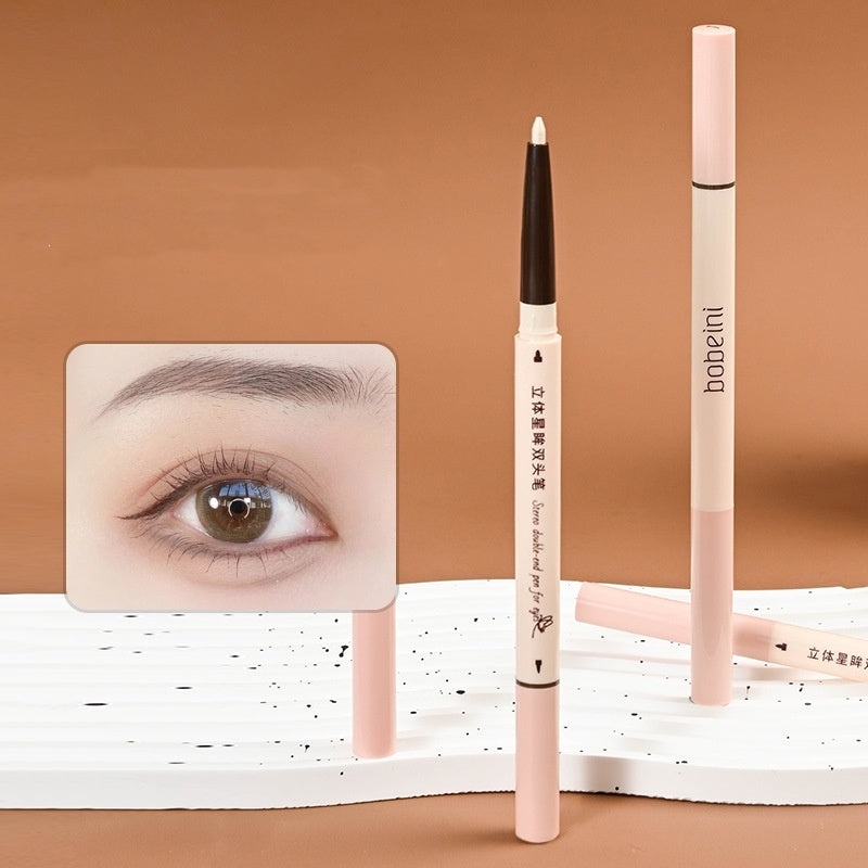 Double-headed Glue Pen Long-lasting Liquid Eyeliner Silky Easy To Use Eye Shadow Pen