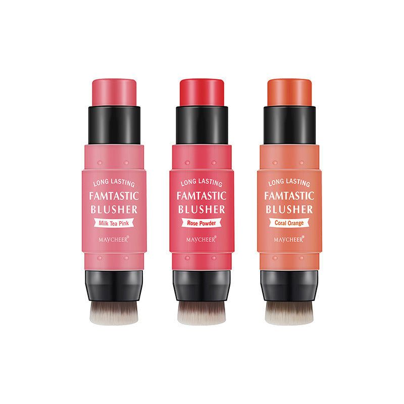 Two-in-one Blush Stick Portable Thin And Glittering Special