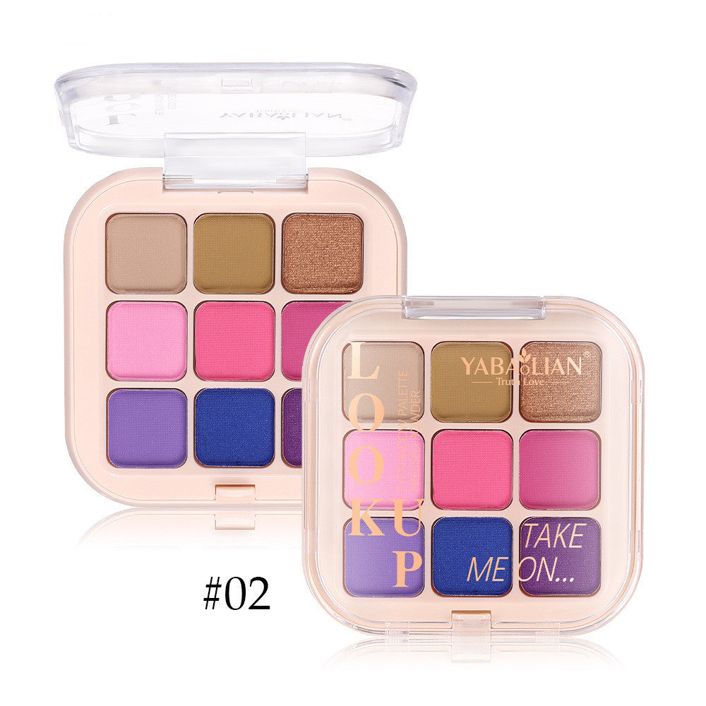 Eye Shadow Plate 9-color Makeup Nine-color Colorful Fog