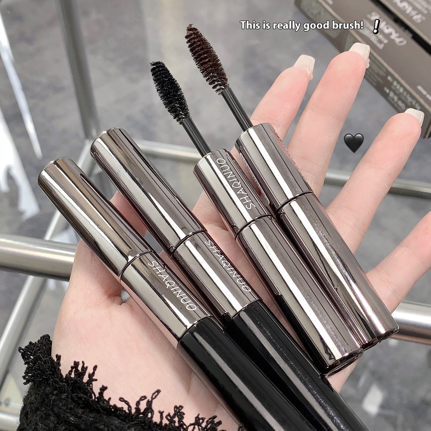 SHAQINUO Shanuo Long Curling Double-headed Mascara
