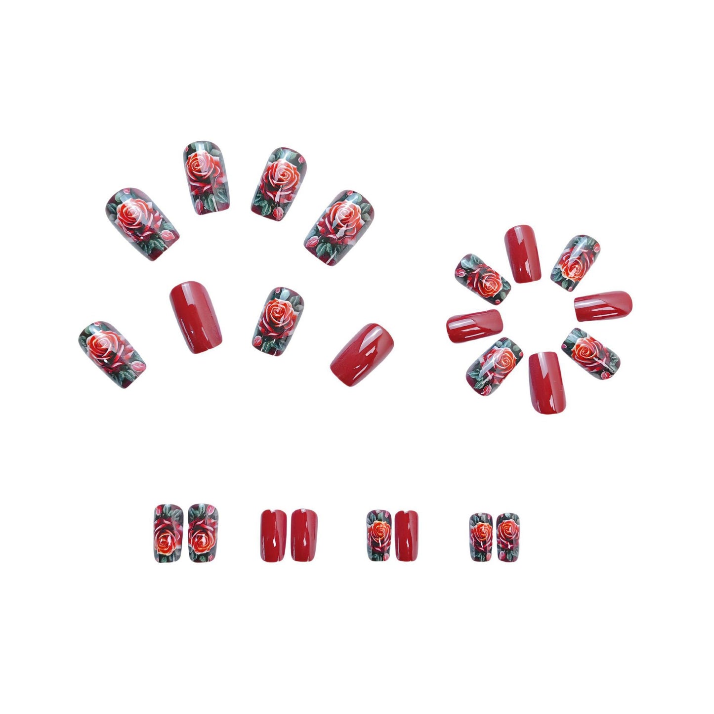 Detachable 24 Pieces Fake Nail Patch