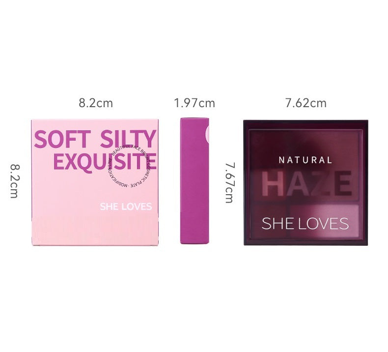 Five Color Contouring Palette Waterproof Concealer Matte Nose Shadow