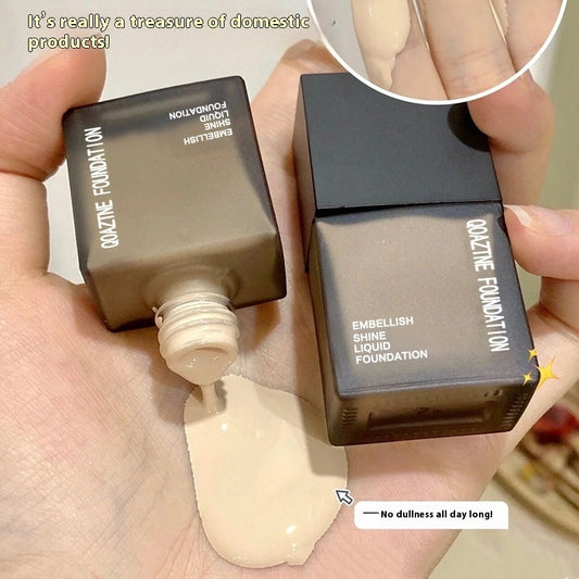 Small Square Liquid Foundation No Pink Oil Control And Waterproof Sweat-proof Brightening