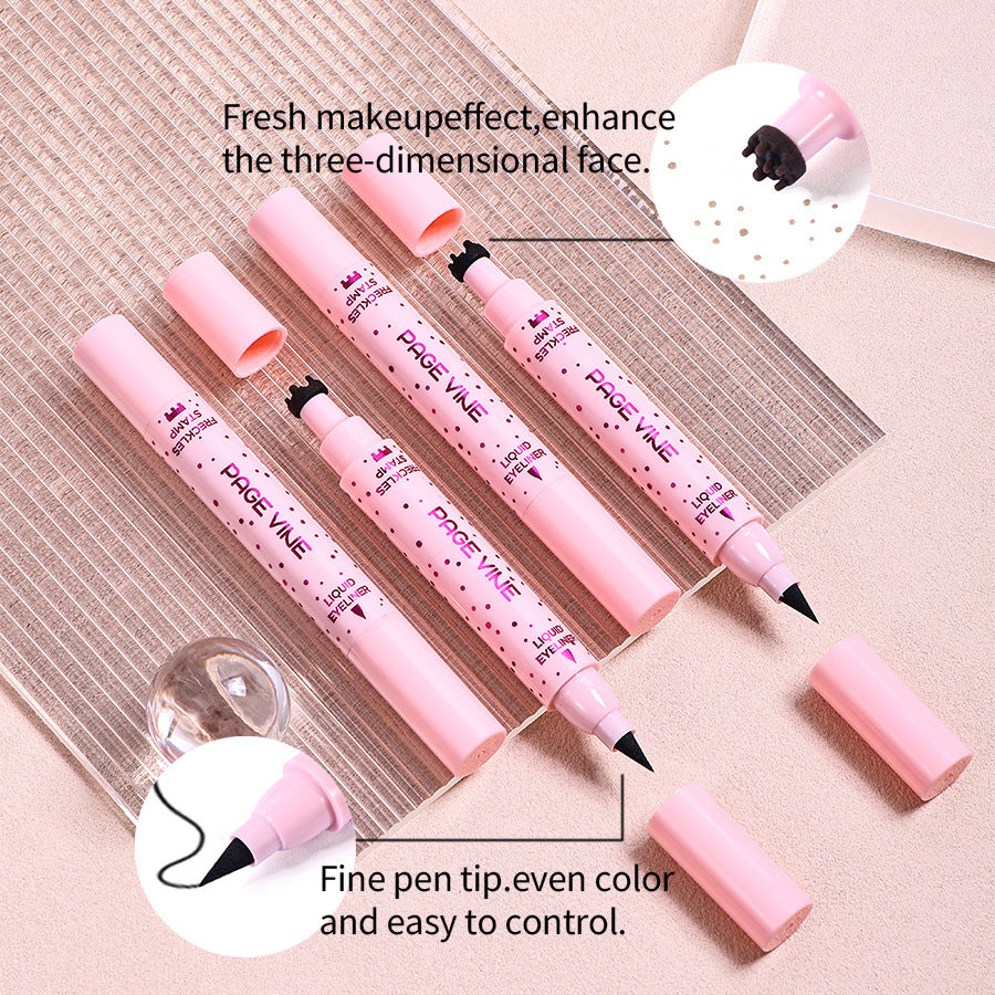 Natural Freckle Pen Double-headed Eyeliner Long-lasting Easy To Color Makeup