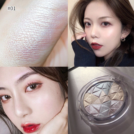 Mixed Color Crystal Diamond Highlighting Powder Cut And Contour