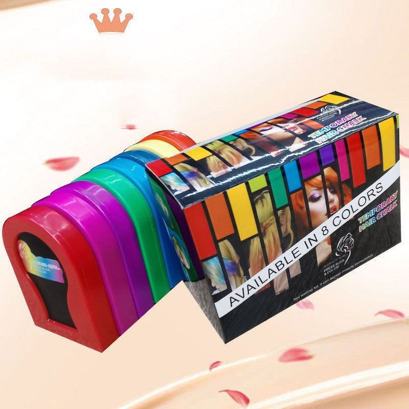 8-color Disposable Hair Dye Cream And Hair Powder