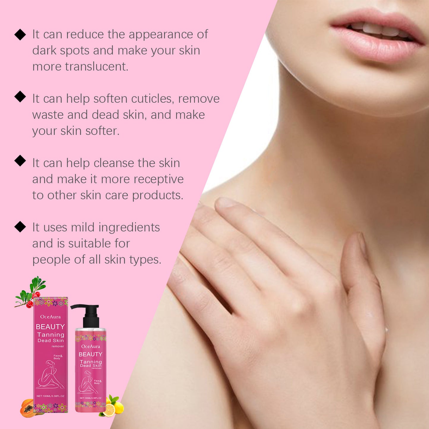 Softening Skin Gentle Exfoliating Cleansing Pores Body Care Gel