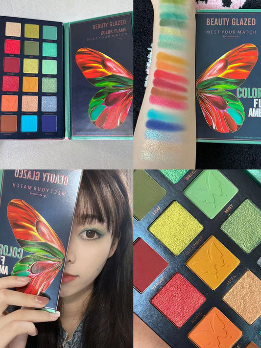 Color Eyeshadow Palette Stage Makeup Sequins