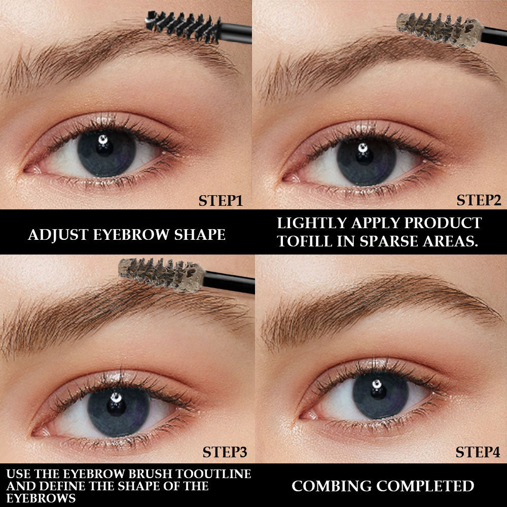Natural Three-dimensional Fiber Eyebrow Cream Long-lasting Natural Not Smudge