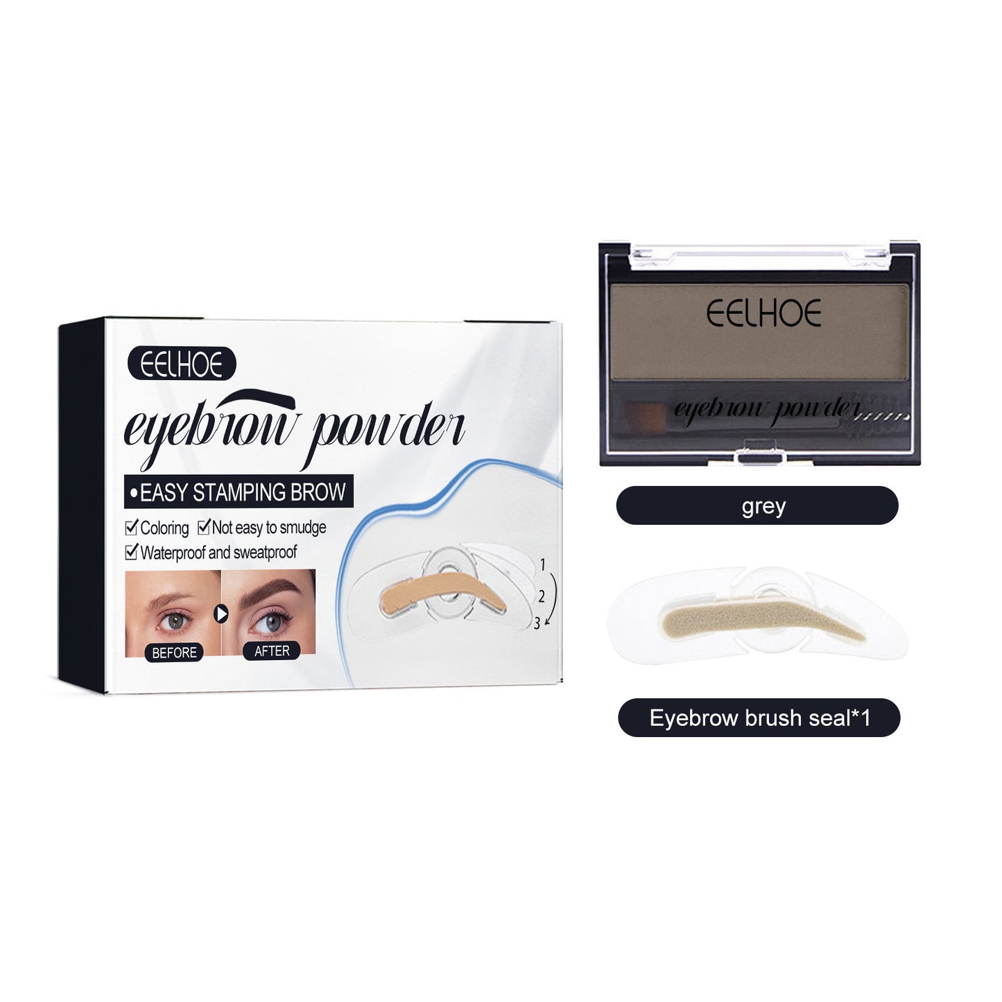 Eyebrow Suit Makeup Natural Long Lasting Waterproof Discoloration Resistant